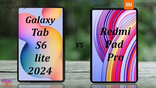 Samsung Galaxy Tab S6 lite 2024 vs Xiaomi Redmi Pad Pro [upl. by Natalina]