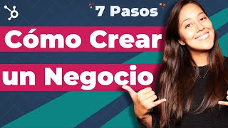 Claves para CREAR UN NEGOCIO en 7 pasos Plantilla gratis [upl. by Nolubez]