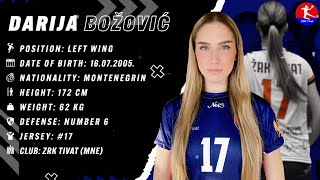 Darija Bozovic  Left Wing  ZRK Tivat  Highlights  Handball  CV  202324 [upl. by Baptlsta635]