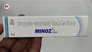 Minoz gel  Minocyline Hydrochloride gel  Minoz Gel Uses Benefits Dosage Review in Hindi [upl. by Basil]