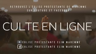 Culte en direct de lEglise Protestante Elim Waremme [upl. by Atalie]