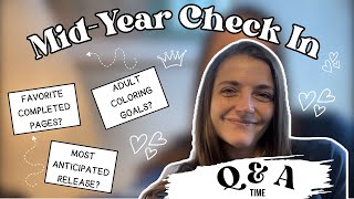 MidYear Coloring Freak Out Tag 2024  midyearfreakout2024 adultcoloring midyearcoloringcheckin [upl. by Arymat799]