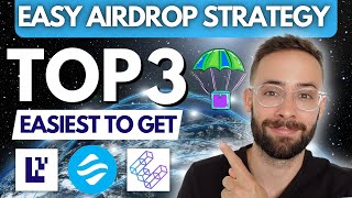 Top 3 EASIEST Crypto Airdrops to Farm in 2024 [upl. by Atiniv]