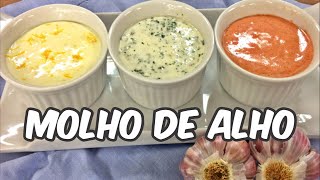 Receita de Molho de Alho para Churrasco Fazer essas 3 receitas de molho de alho é muito fácil [upl. by Tiemroth]