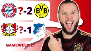 Bundesliga Gameweek 27 Predictions amp Tips  Bayern Munich vs Dortmund [upl. by Enilamme]