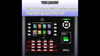 ZKTeco Setup Super Administrator for login speak khmer [upl. by Haon]