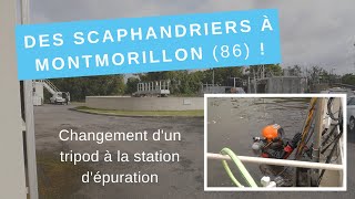 Intervention dun scaphandrier à la station dépuration de Montmorillon [upl. by Reste988]