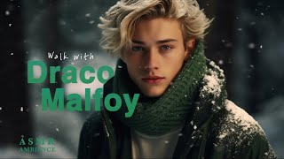 Harry Potter ambience  Walk with Draco Malfoy on a snowy day since youre supposed to be hot now [upl. by Hewe]