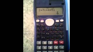 CASIO fx991MS Calculator Tutorial Lesson 5 Dealing with complex numbers [upl. by Kaiulani18]