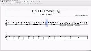 Chill Bill Whistling AltoBari Sax Sheet Music [upl. by Arres]