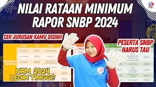 NILAI RATARATA MINIMAL UNTUK LOLOS SNBP DI 10 PTN FAVORIT [upl. by Jo]