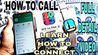 how to connect w9 ultra 2 smartwatch series9 watch connect to phone smart watch connect to mobile [upl. by Erinna418]