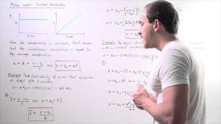 Equations of Motion under Constant Acceleration [upl. by Bovill]