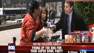 Molise PR Client Real Urban BBQ Super Bowl Party Recipes on Fox Chicago [upl. by Moshe]