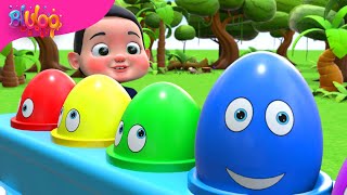 Surprise Eggs Kids Song  BluLoo Nursery Rhymes amp Kids Songs [upl. by Fenny459]