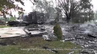 Powers Road house fire  Defiance Ohio [upl. by Sellers]