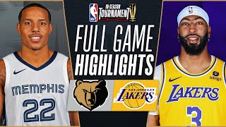 GRIZZLIES at LAKERS  NBA INSEASON TOURNAMENT 🏆  FULL GAME HIGHLIGHTS  November 14 2023 [upl. by Rickard]