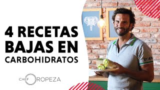 Recetas Bajas en Carbohidratos para comer y cenar saludable  ChefOropeza [upl. by Yattirb]