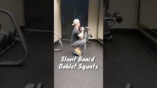 Slant board squats to bulletproof your knees slantboard kneepain [upl. by Blaine]