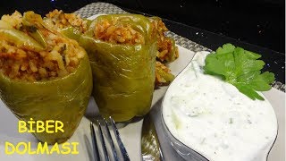 BİBER DOLMASI NASIL YAPILIR ZEYTİNYAĞLI BİBER DOLMASI KOLAY DOLMA TARİFİ [upl. by Aicener25]