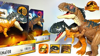 Jurassic World Dominion Rajasaurus amp Skorpiovenator amp ALL Jurassic World Theropod Carnivores [upl. by Edlitam]