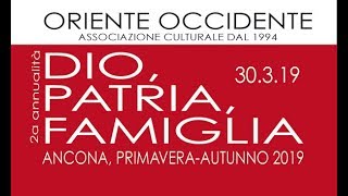 30319  DIO PATRIA FAMIGLIA ORIENTE OCCIDENTE Dr Alessandro Gnocchi [upl. by Scotty]