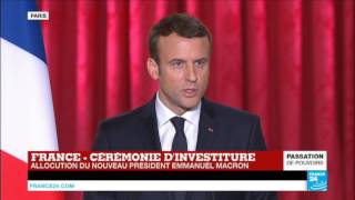 REPLAY  1er discours dEmmanuel Macron président de la République française [upl. by Oleta]