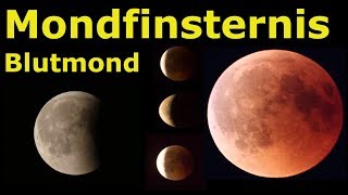 Mondfinsternis und Blutmond  tolle Aufnahmen vom 27072018  Lehrerschmidt [upl. by Imled]