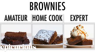 4 Levels of Brownies Amateur to Food Scientist  Epicurious [upl. by Olly569]