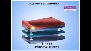 EXPLOSIVE CLADDING 3 LAYERS [upl. by Dorothi]