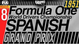 The History of Formula One 1951  Spanish Grand Prix 88 [upl. by Ahsinhoj]