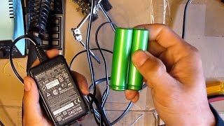 DIY Make a 2S Liion 18650 84V charger from a CamcorderCamera charger [upl. by Bakeman]