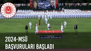 Millî Savunma Üniversitesi Askerî Öğrenci Aday Belirleme Sınavı 2024MSÜ Başvuruları Başladı [upl. by Lucretia]