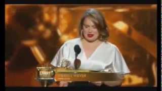 Merritt Wever Best Emmy Acceptance Speech Ever [upl. by Reivazx349]