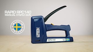 Rapid RPC140 Staple gun  Explainer video [upl. by Siuluj21]