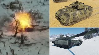 War Thunder Player Destroys T90M In Real Life M2 Bradley vs T90M in Ukraine [upl. by Enowtna106]