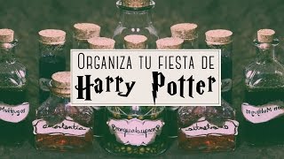 Ideas para una fiesta de HARRY POTTER  Semana del terror ✎ Craftingeek [upl. by Joacima]