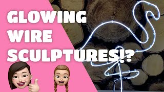 Unboxing and Making Electroluminescent Sculptures from Maker Crate EL Wire Yikes [upl. by Ateiluj]