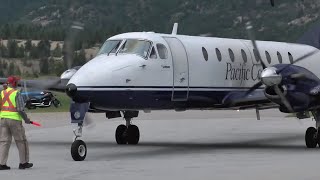 Beechcraft 1900 startup and takeoff [upl. by Rivi]