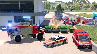 LS19  Feuer am Flughafen Mittelberg Breitet sich der Brand aus Feuerwehr Einsatzwoche 67 [upl. by Enirroc902]