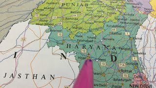 All about Haryana with map  Haryana geography with map  Population rivers national parks etc [upl. by Sommer208]