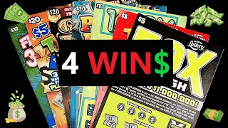 4 WINS  4 Of 7 Florida Lottery Scratch Offs [upl. by Elocan454]