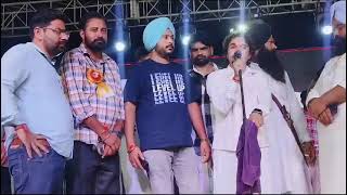 Kisan mela Rajpura live performance hassan manak with simran khan music team 2024 🎶🎶🎤🎤 [upl. by Neelyk628]