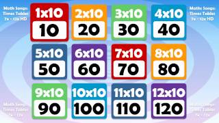 10 TIMES TABLE Math Song Count up by 10s [upl. by Eninahs216]