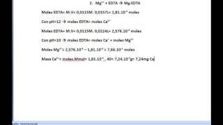 Calcular la dureza del agua Valoración con EDTA Calcular ppm CaCO3 mgl [upl. by Nageek]