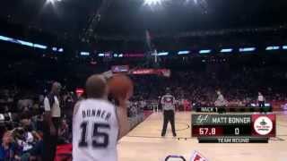 NBA Three Point Shootout  Matt Bonner RD 1 [upl. by Rehtnug594]