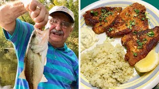 Fishing for Fried Bass in Seasoned Flour a lowcarb dish youll devour [upl. by Brook742]