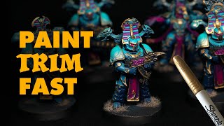 Speedpainting A Thousand Sons SUPER FAST  No Contrast Paint [upl. by Hillary]