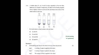 ICSE CLASS 10th 2025 BOARD EXAMINATION CHEMISTRY SPECIMEN PAPER WITH SOLUTION [upl. by Ku]