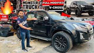 🔥😱 VCross को बाना दिया MafiaTruck 😱😱Modified ISUZU VCROSS in INDIA [upl. by Eirised870]